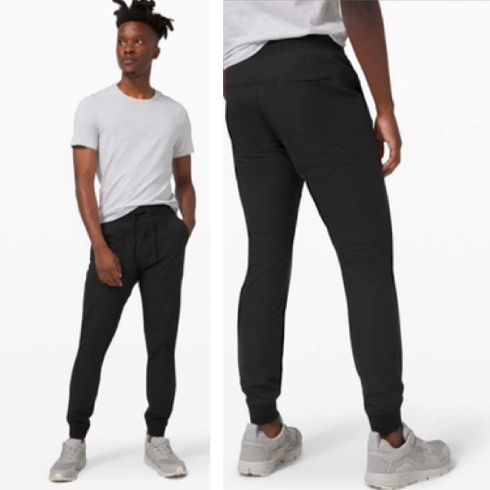 Lululemon ABC Jogger Cotton Feel M Track Pants Trousers Warpstreme Black Pockets